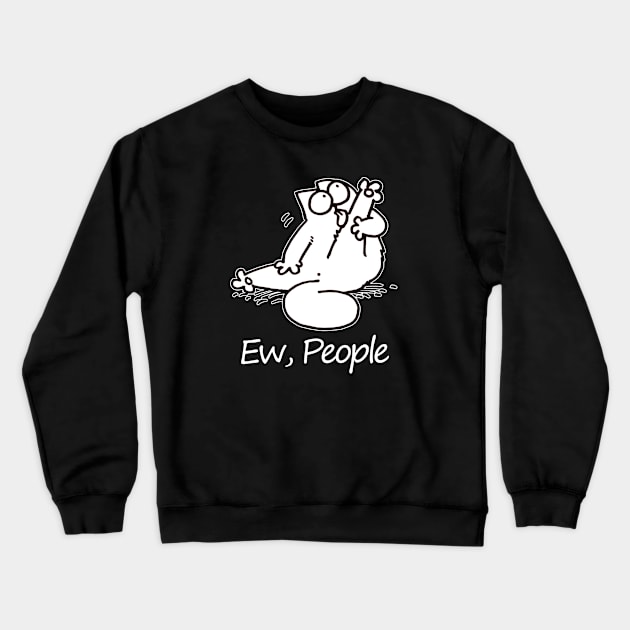 Ew People Simons Cat Retro Classic Style Crewneck Sweatshirt by devanpm